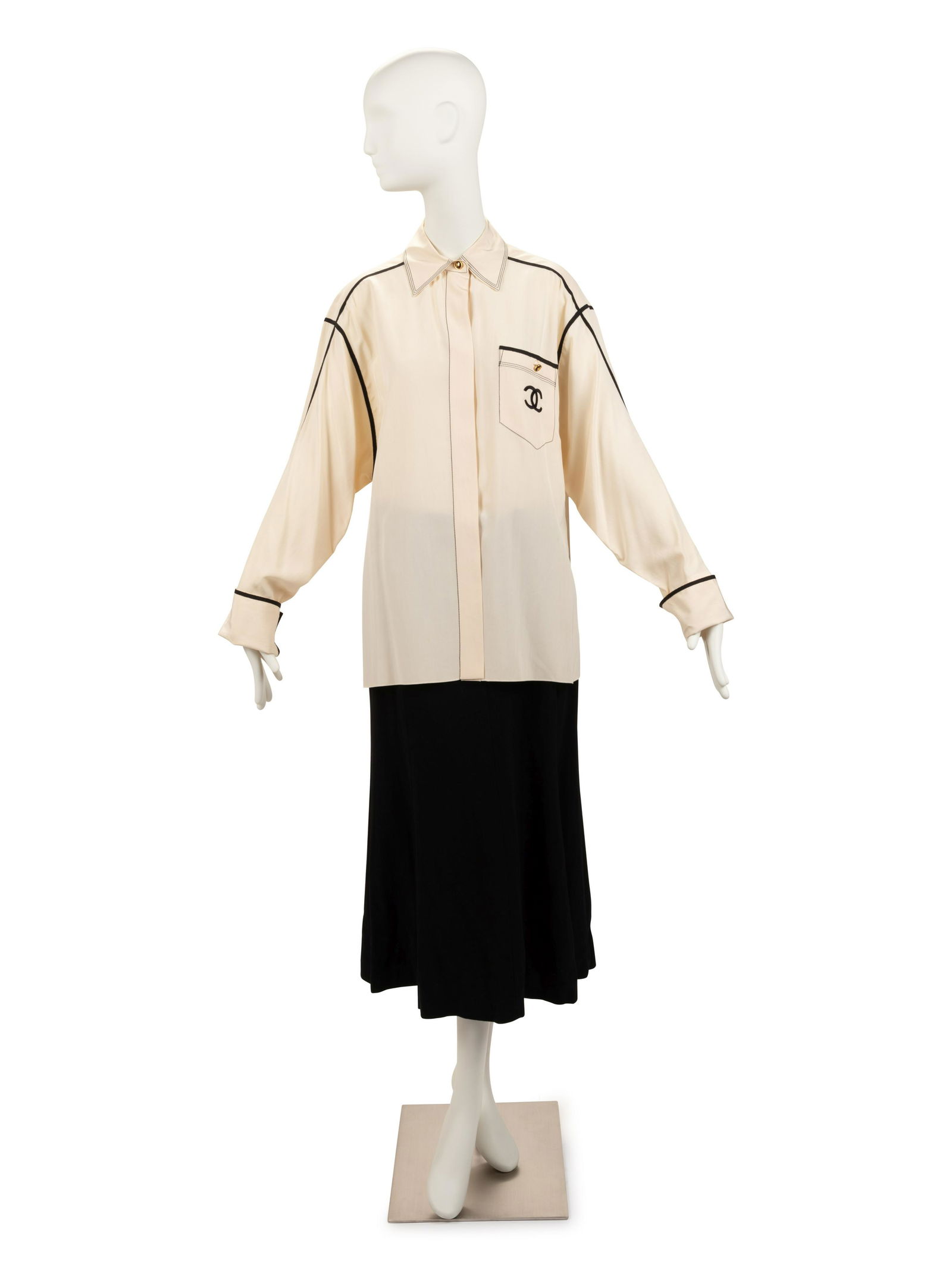 Chanel Shirt and Skirt, 1980-90s (1 of 4)