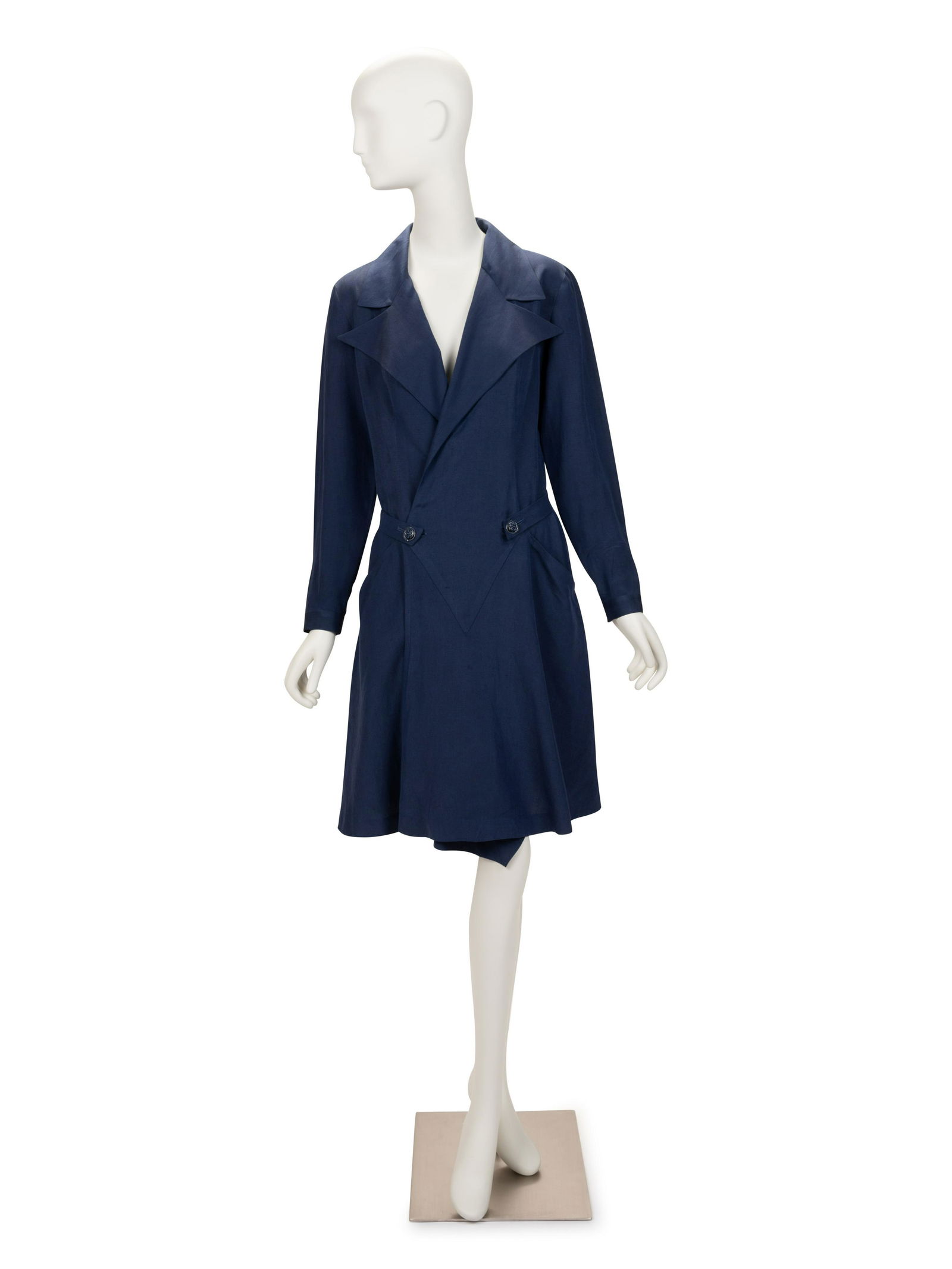 Chanel Blue Silk Dress, 1990s (1 of 4)