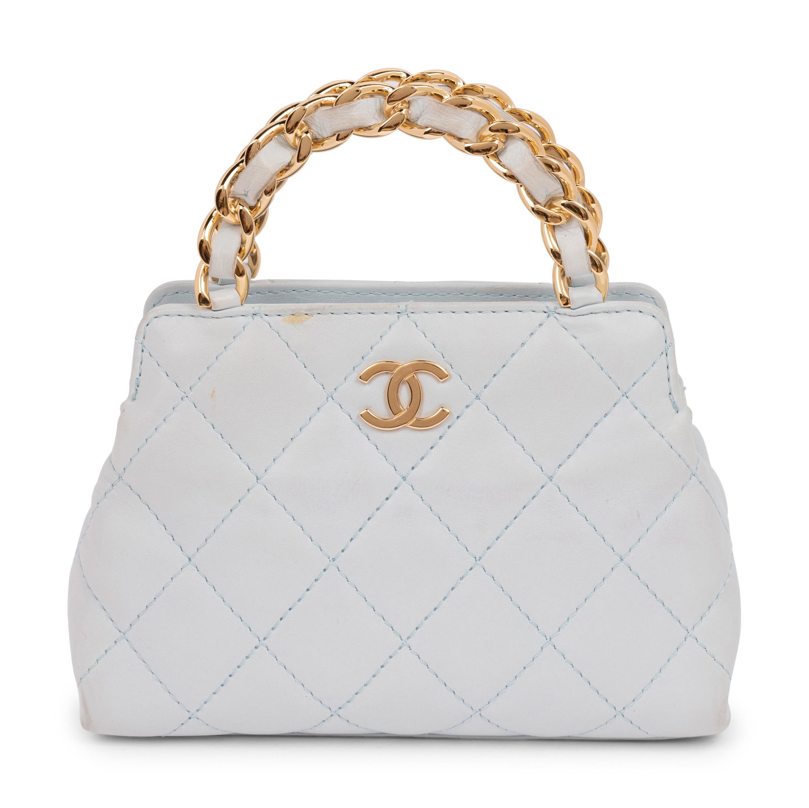 Chanel Blue Quilted Leather Handbag, 2004-05 (1 of 5)