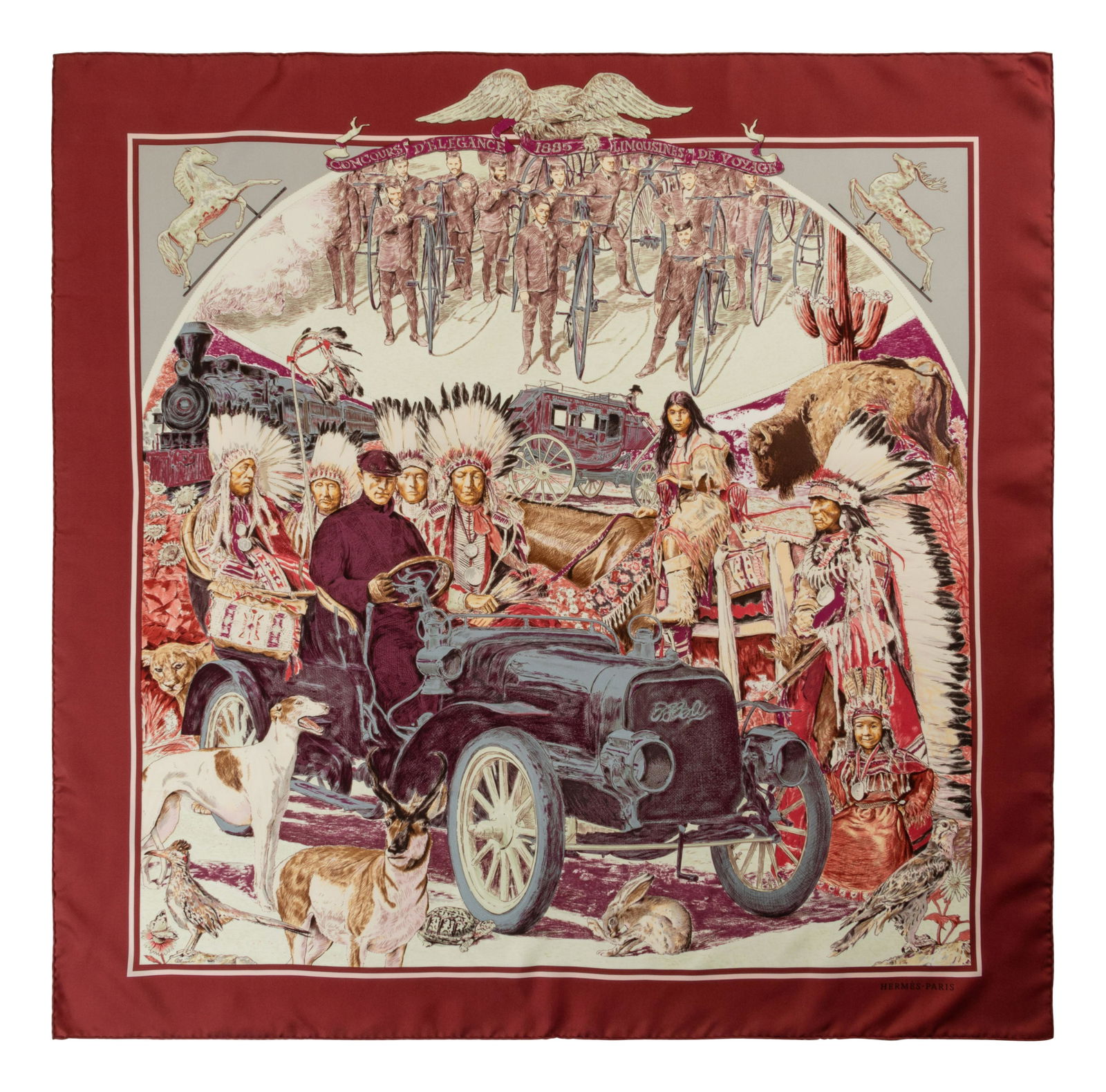 Hermes Kermit Oliver 90cm Silk Scarf (1 of 5)