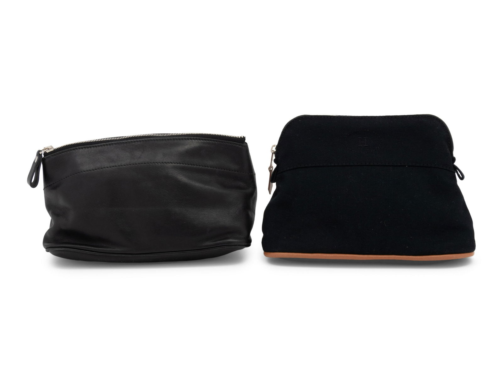 Two Hermes Travel/Make-Up Pouches, 1986, 2014 (1 of 4)