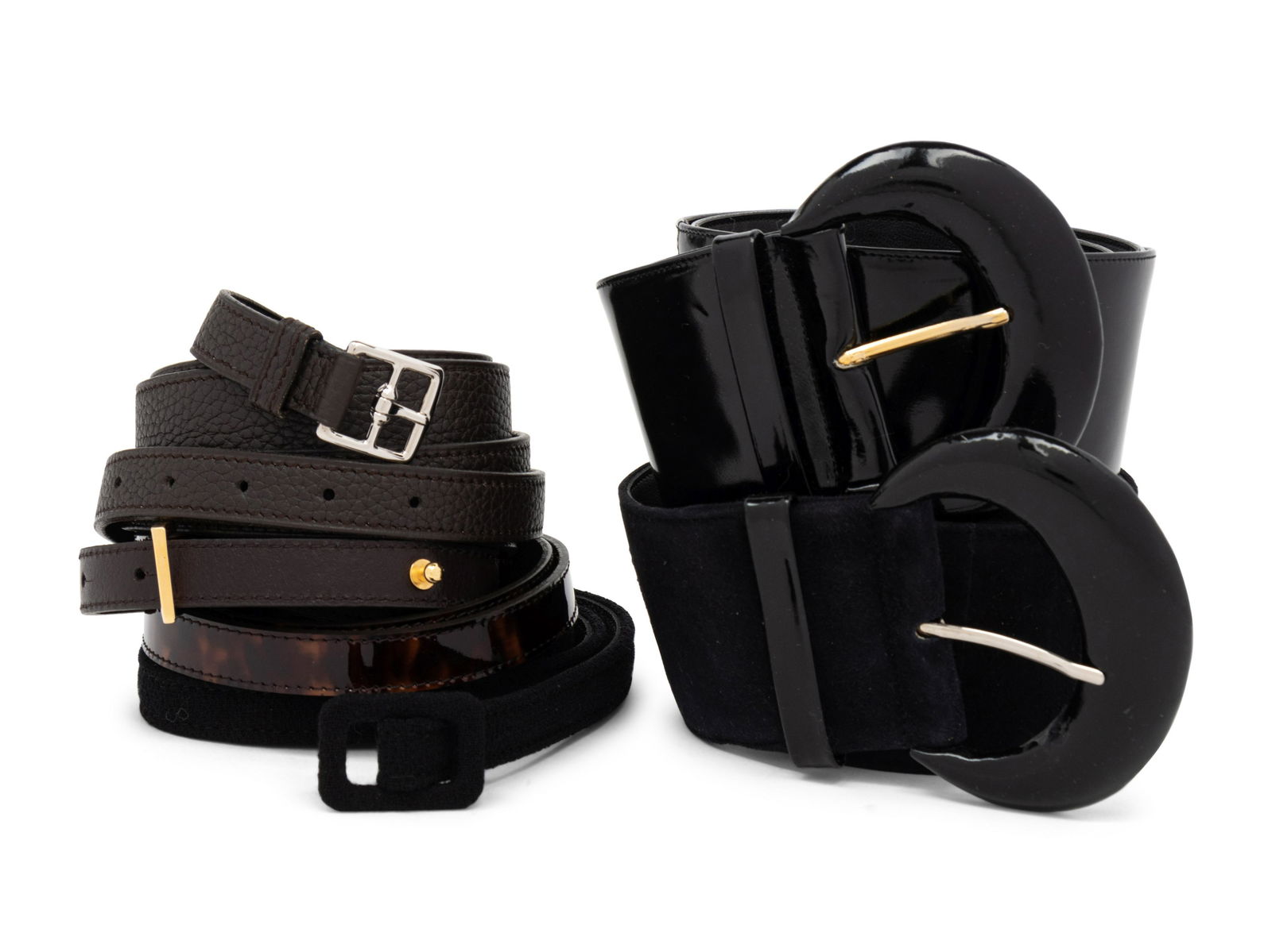Five Designer Belts: Hermes, Two Charles Jourdan, Carolina Herrera, Oscar de la Renta   (1 of 3)