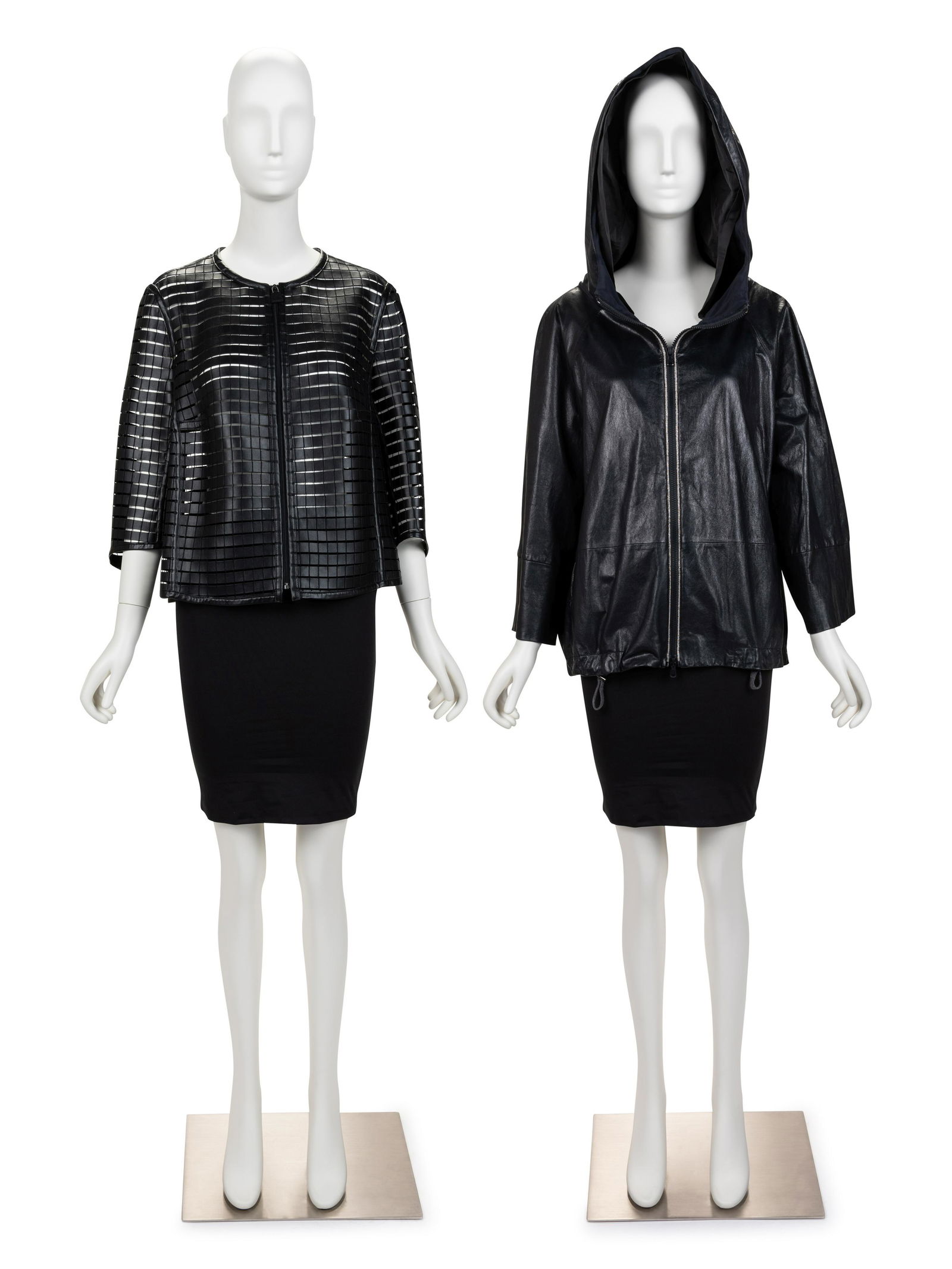 Two Leather Coats: Akris, Brunello Cucinelli (1 of 5)