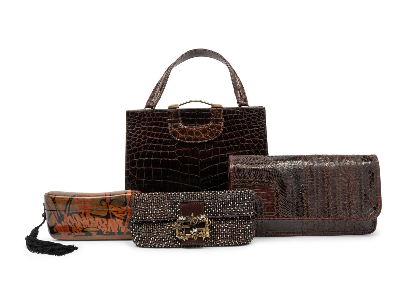 Four Designer Bags: Dofan, Fendi, Raphael Sanchez, Carlos Falchi, 1980-2000s (1 of 5)