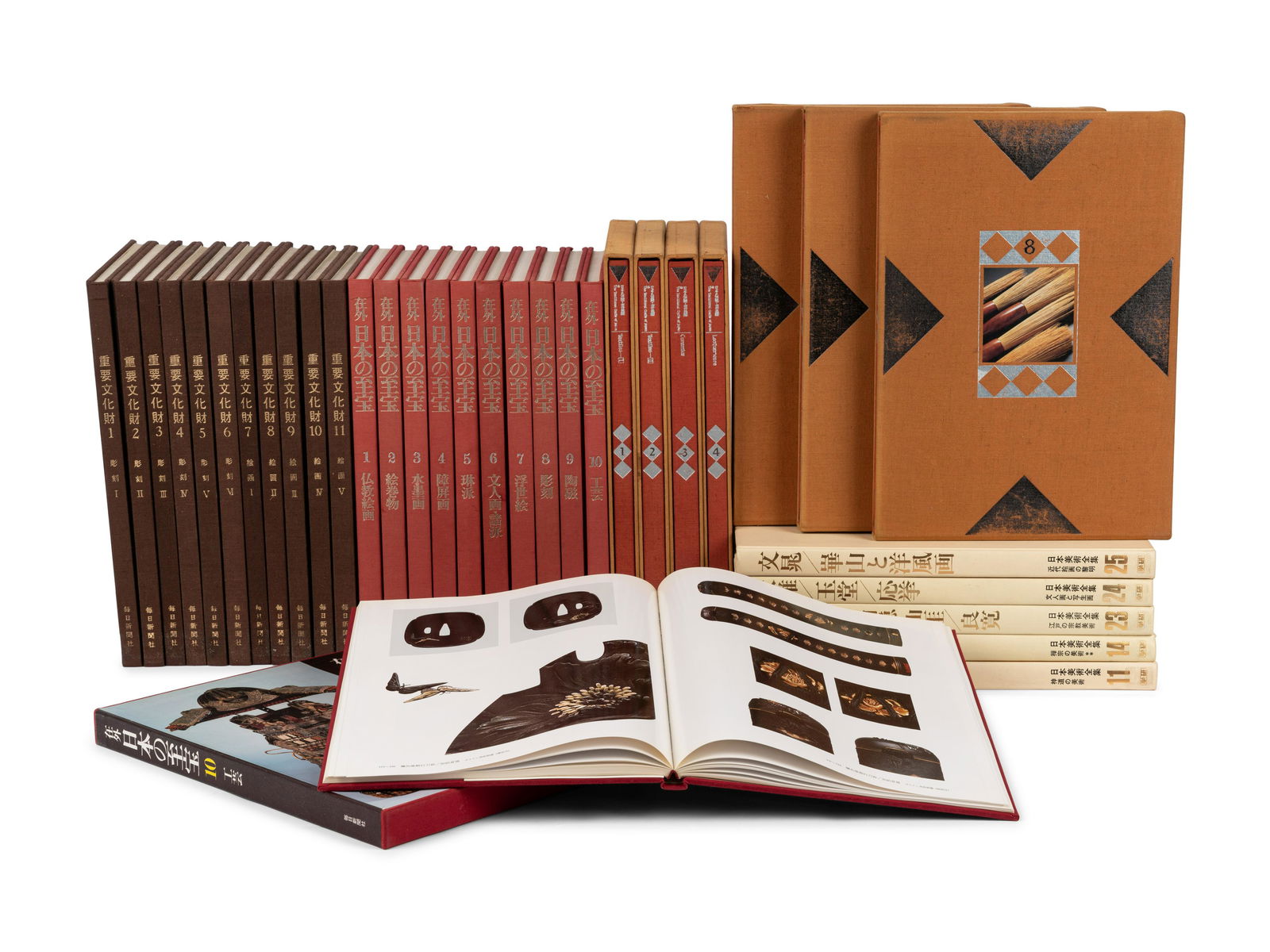 [JAPANESE ART]A group of multi-volumed works about Japanese Art, comprising:  (1 of 6)