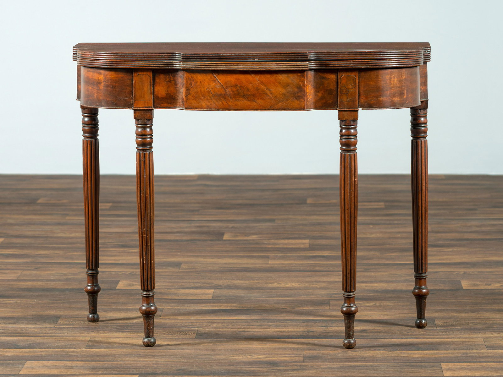 A Federal Inlaid Mahogany Card Table (1 of 4)