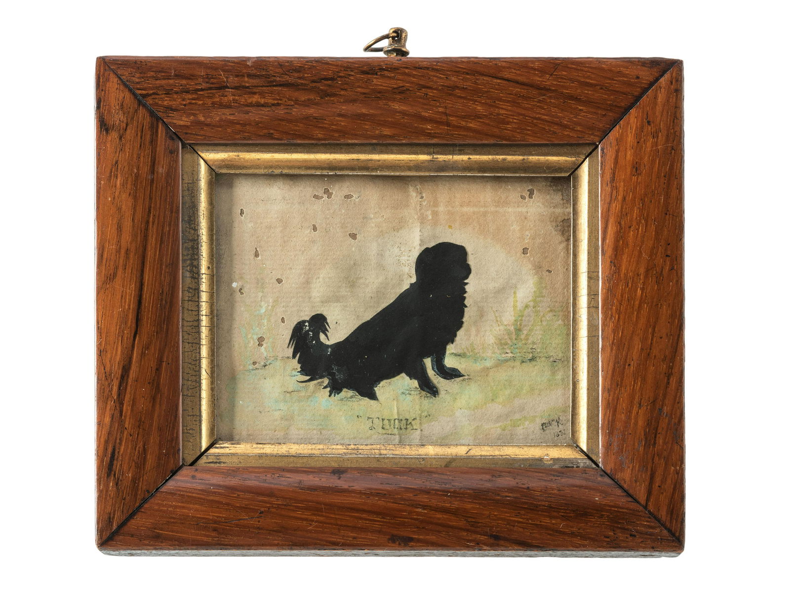 A Cut Paper Silhouette of a Dog (1 of 3)