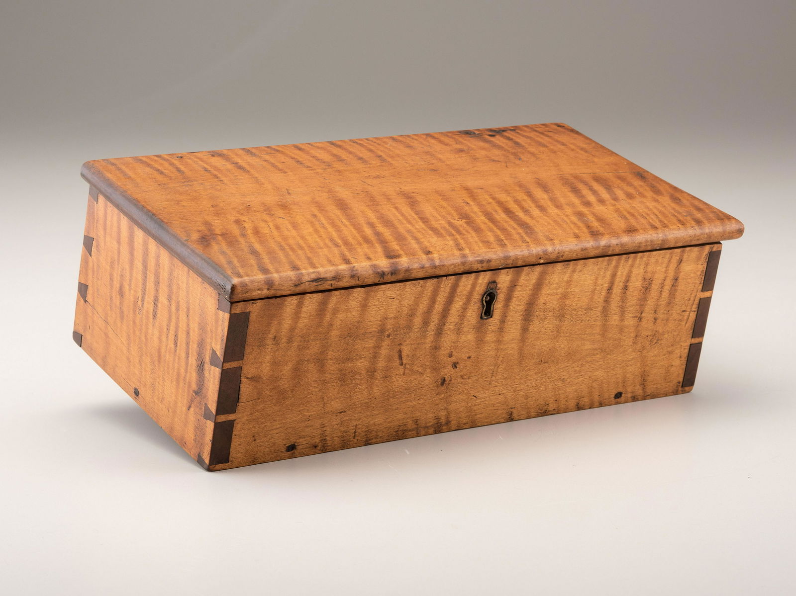 A Tiger Maple Document Box (1 of 4)