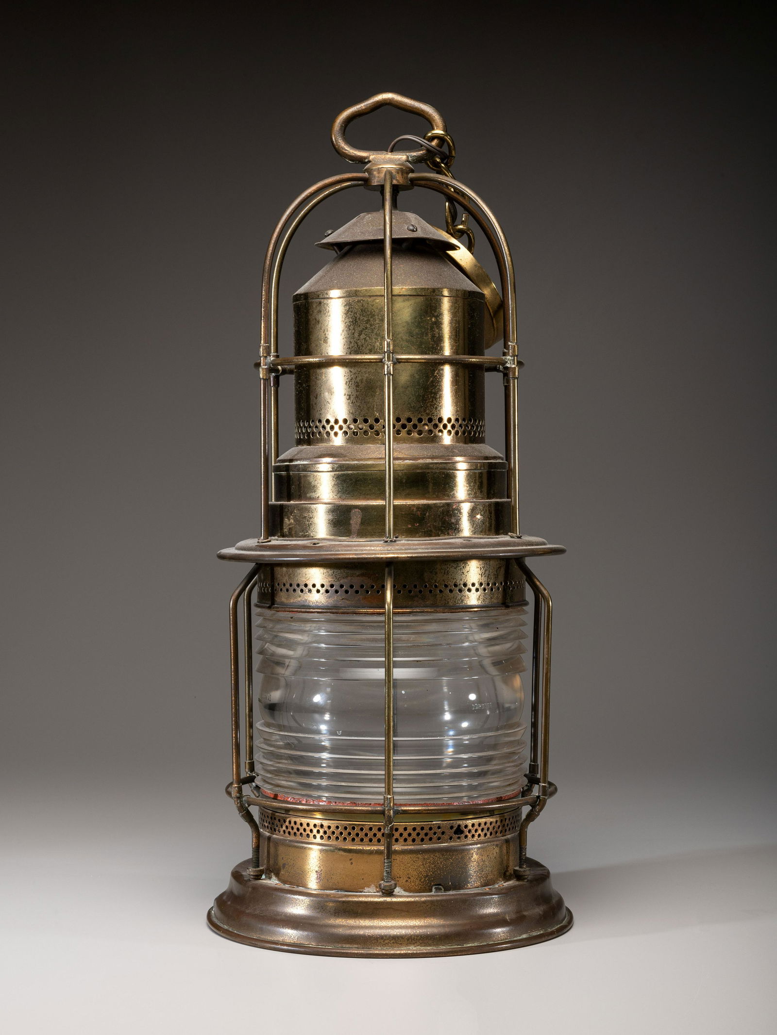 A Brass 'Post Lantern B' Signal Light (1 of 4)