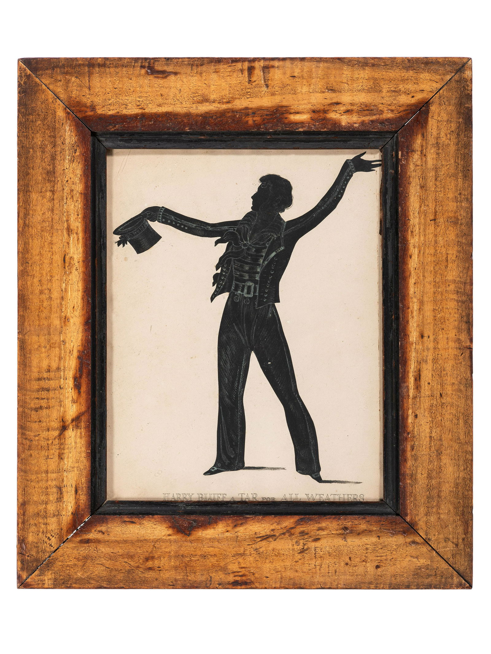 A Cut-Paper Silhouette Portrait of Harry Bluff (1 of 3)