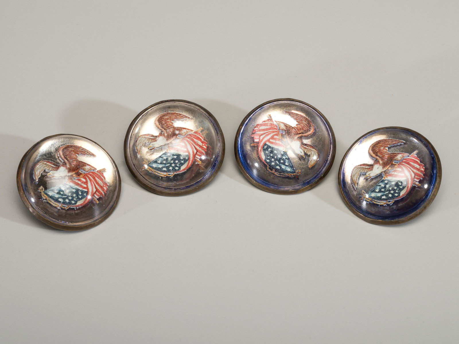 Four Patriotic Glass Bridle Rosettes (1 of 2)