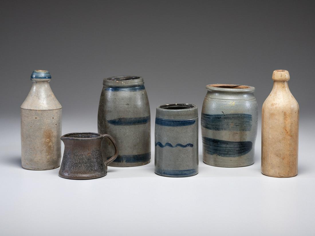 Five Stoneware Bottles and Canning Jars (1 of 4)