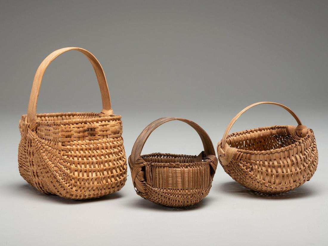 Three Miniature Woven Baskets (1 of 2)