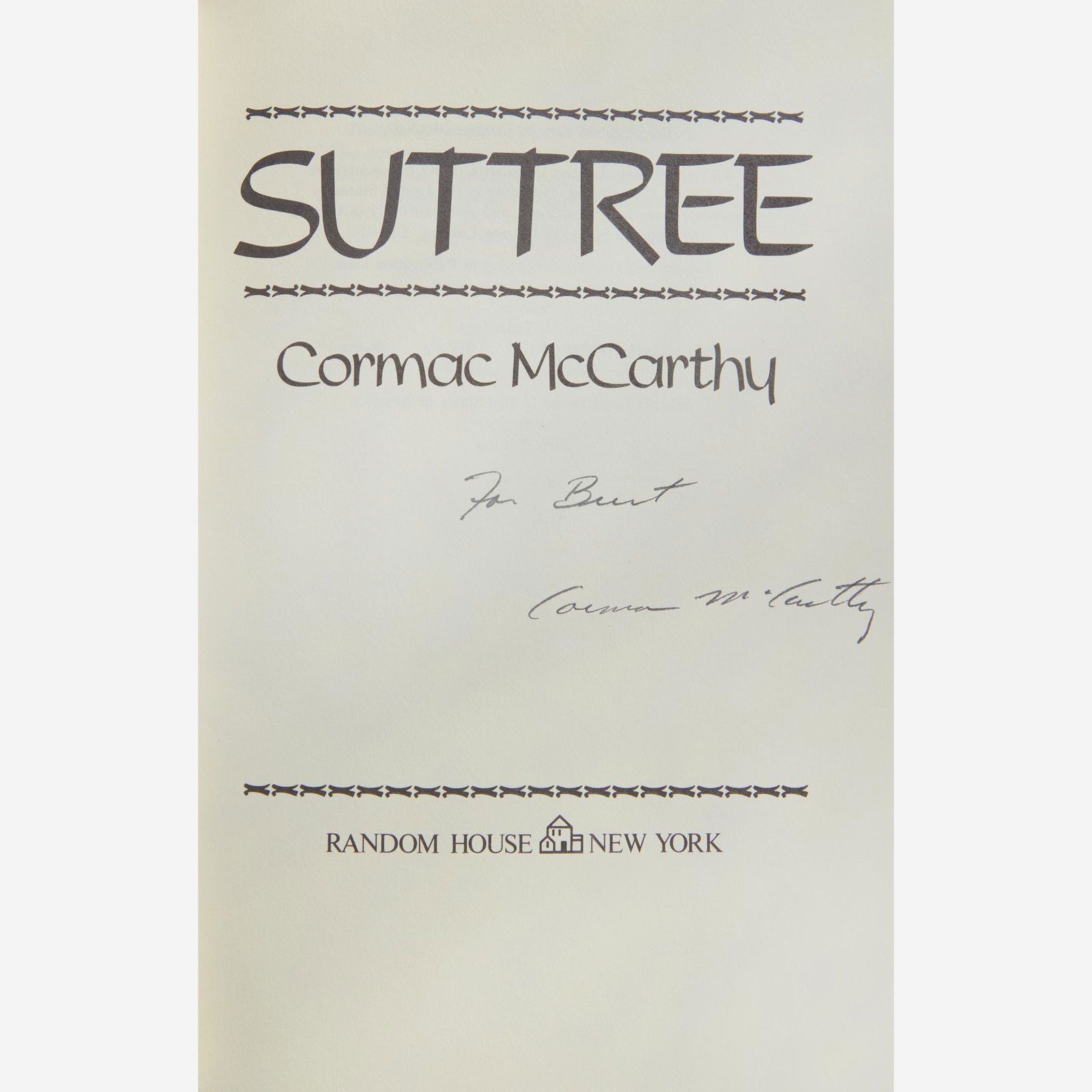[Literature] McCarthy, Cormac Suttree (1 of 3)