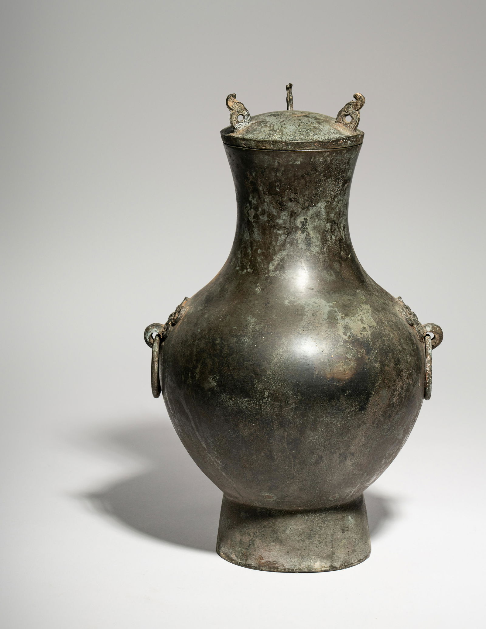 An Archaic Bronze Covered Hu Vessel (1 of 4)