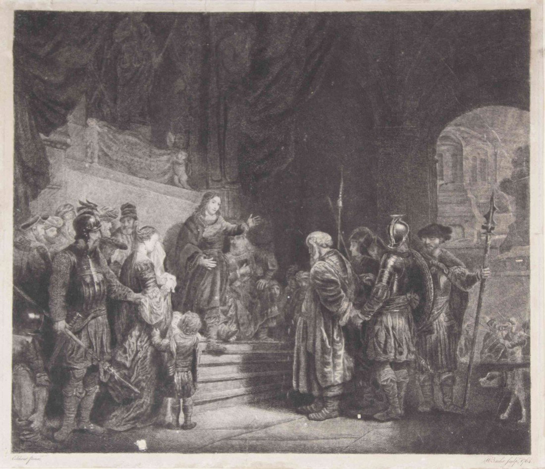 After Rembrandt and Durer, (Dutch, 15th, 17th cent: After Rembrandt and Durer (Dutch, 15th, 17th century) Set of 6 Etchings and Engravings Largest 13 3/4 x 15 1/2 inches. Property from The Anne & Jacques Baruch Collection, Chicago, Illinois