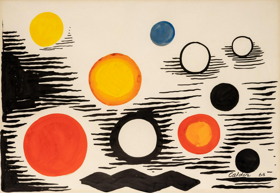 Alexander Calder (American, 1898-1976) Stars Over Mountains, 1965 (1 of 5)