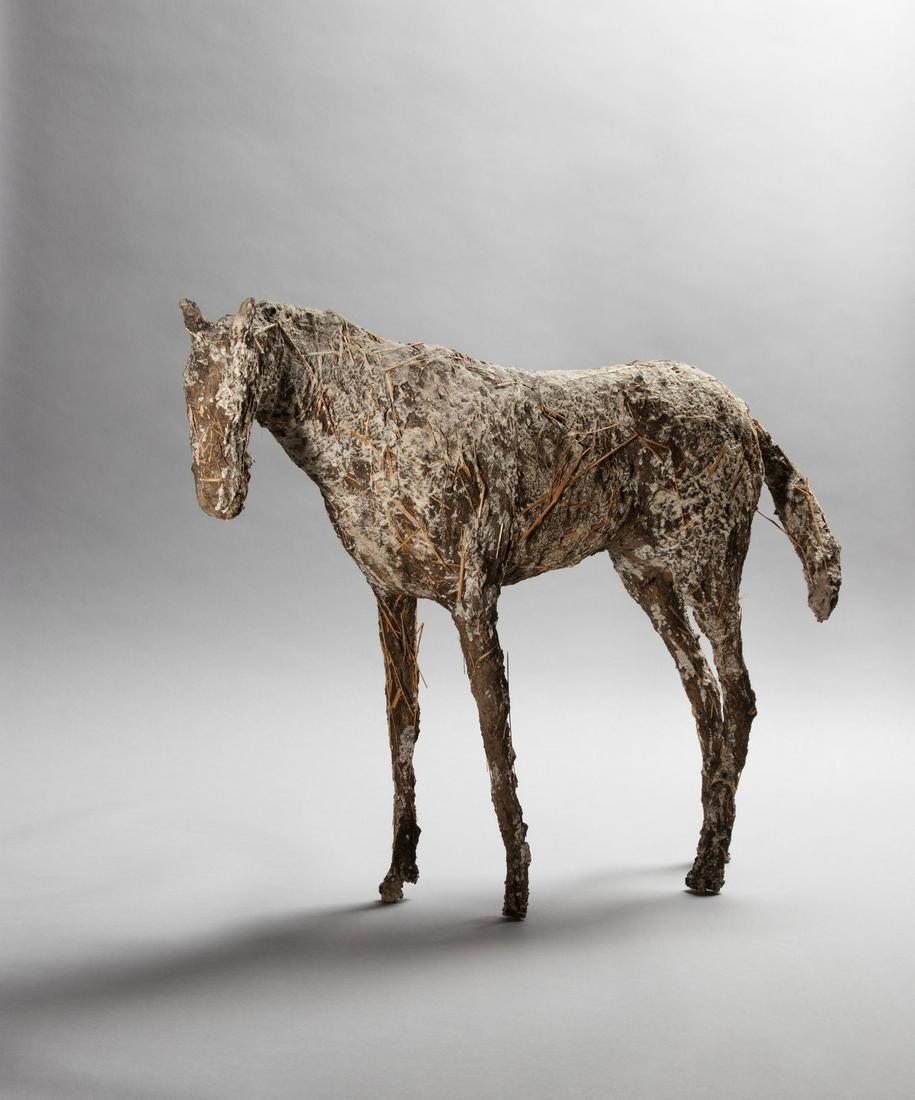 Deborah Butterfield (American, b. 1949) Untitled, 1977: Deborah Butterfield (American, b. 1949) Untitled, 1977 mud and straw on metal armature 24 x 33 1/2 x 7 inches. Property from the Collection of James and Edythe Cloonan, Chicago, Illinois Provenance: Z