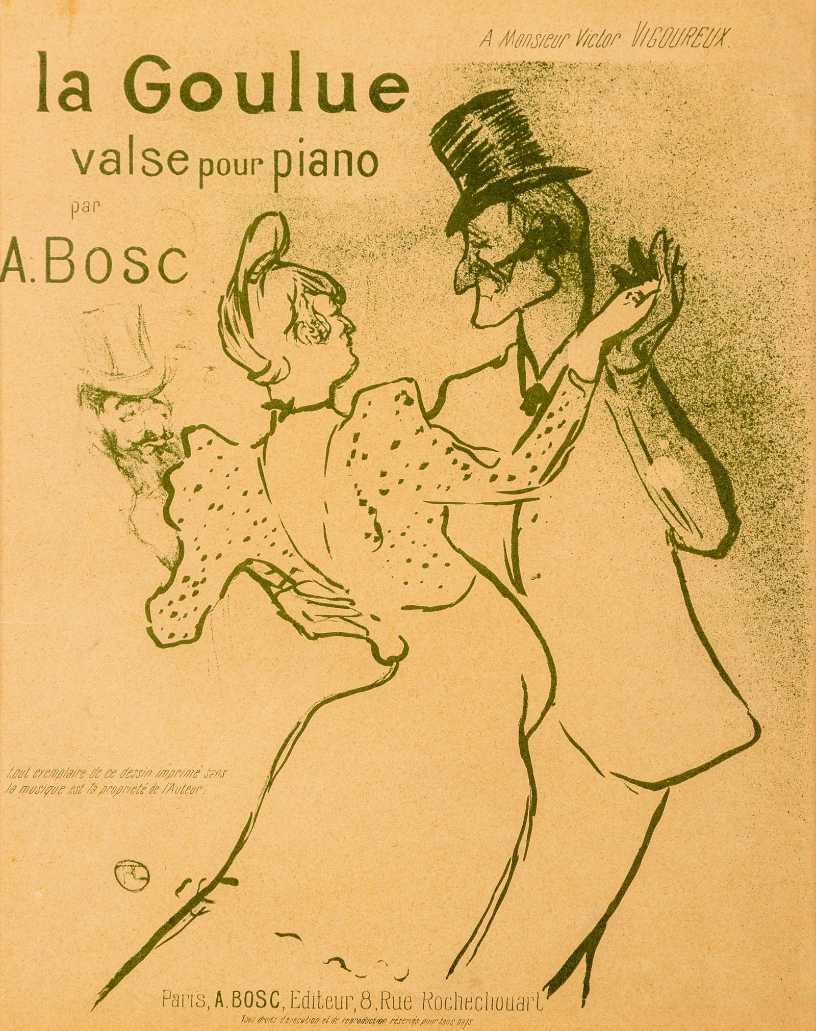 Henri de  Toulouse-Lautrec (French, 1864-1901) La Goulue; Valse pour Piano, 1894 (1 of 5)