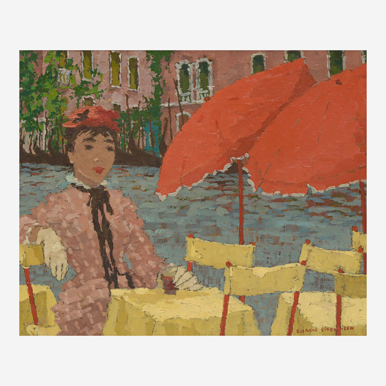 Suzanne Eisendieck (French, 1908-1998) Seated Woman in Pink: Suzanne Eisendieck (French, 1908-1998) Seated Woman in Pink Signed bottom right, oil on canvas. (15 x 18 in. (38.1 x 45.7cm)) Provenance Private Collection, Pennsylvania (and thence by descent).<