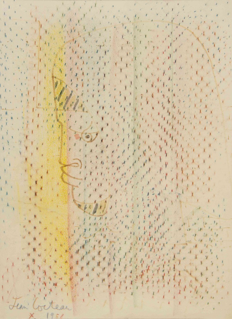 Jean Cocteau, (French, 1889-1963), Tete d'Homme, 19