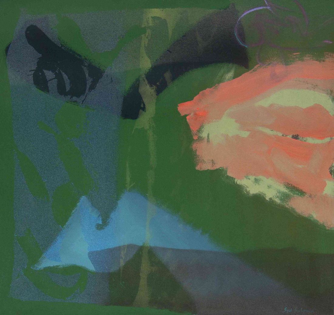 Syd Solomon, (American, b. 1917), Shoremold, 1976: Syd Solomon (American, b. 1917) Shoremold, 1976 acrylic on canvas signed Syd Solomon (lower right); signed and dated (verso) 36 1/4 x 38 inches. Property from the Collection of the Th