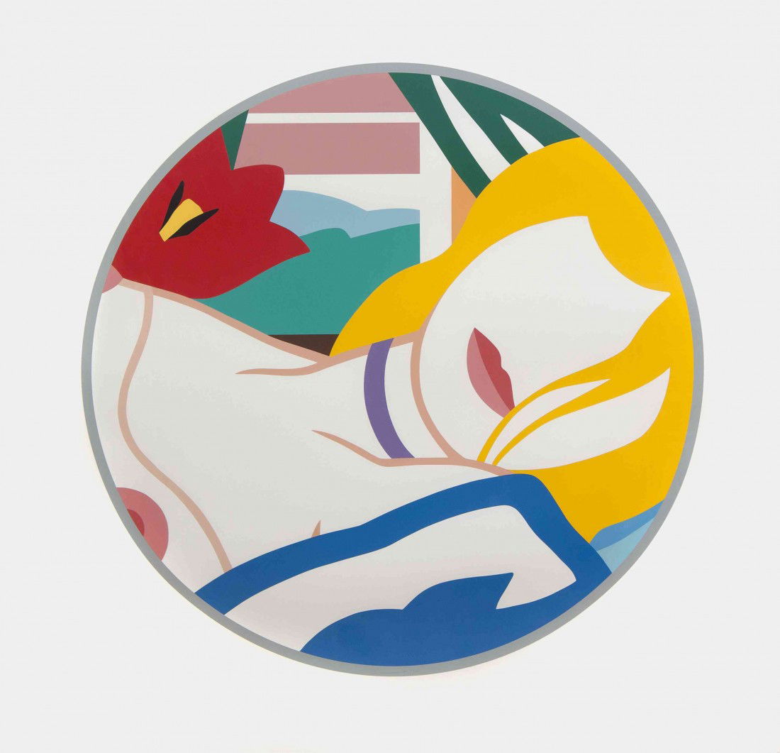 Tom Wesselmann, (American, 1931-2004), Blonde Viv: Tom Wesselmann (American, 1931-2004) Blonde Vivienne, 1989 color screen print edition 49/100, signed Wesselmann and dated (lower center) Diameter: 43 1/2 inches.