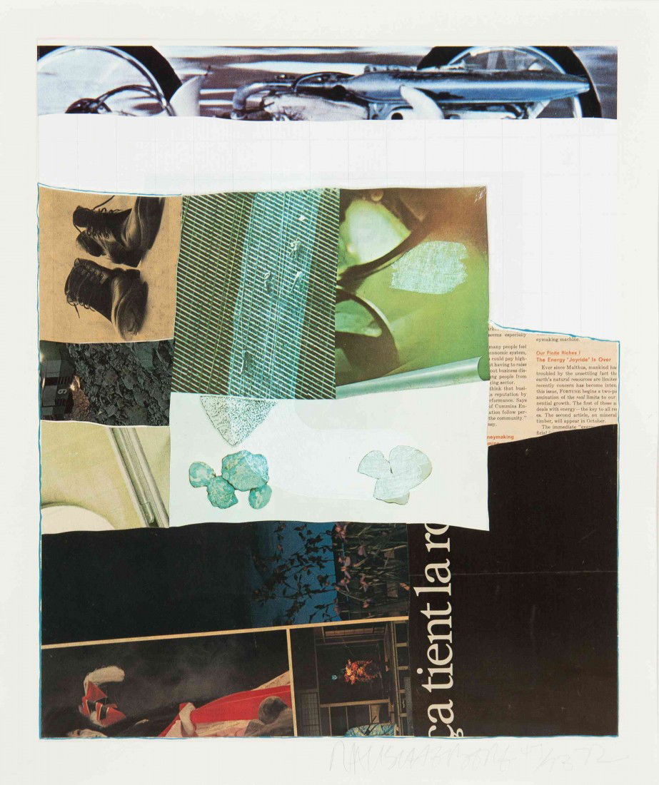 Robert Rauschenberg, (American, 1925-2008), Horse: Robert Rauschenberg (American, 1925-2008) Horsefeathers Thirteen XIII No. 2, 1972 lithograph edition 47/73, signed Rauschenberg and dated (lower right) 17 3/4 x 15 inches.