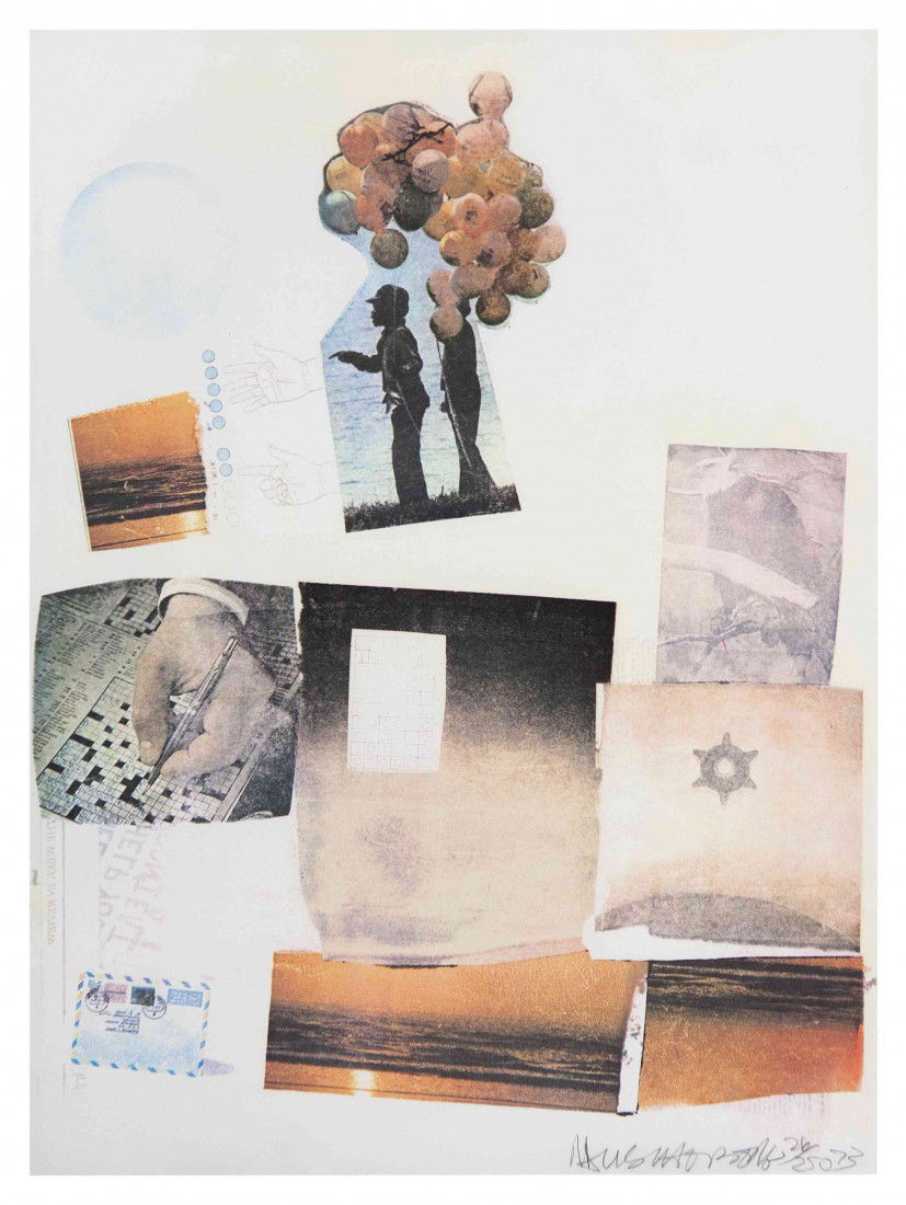 Robert Rauschenberg, (American 1925-2008), Suppor: Robert Rauschenberg (American 1925-2008) Support, 1973 offset lithograph and screenprint edition 26/250, signed Rauschenberg and dated (lower right) 27 1/2 x 21 inches. Property of a