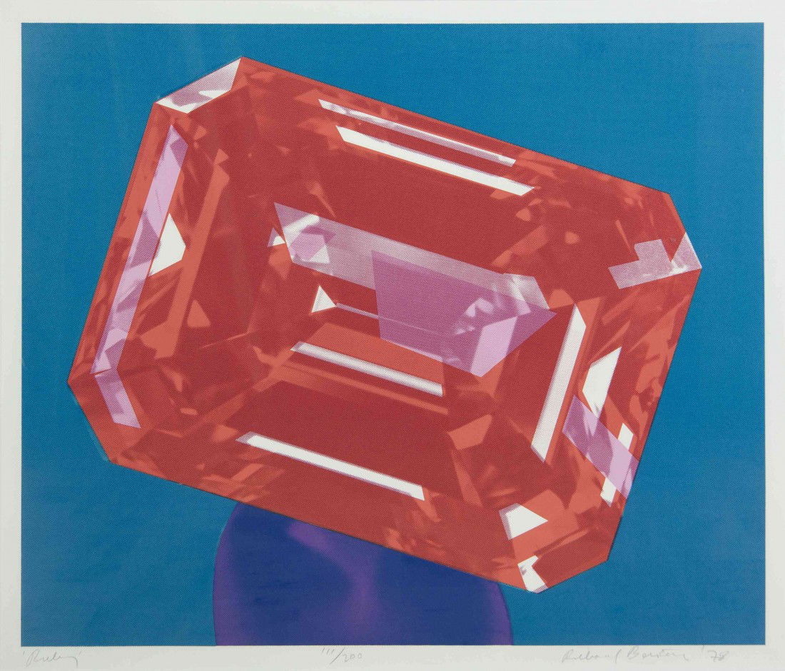 Richard Bernstein, (American, 1939-2002), Ruby, 1: Richard Bernstein (American, 1939-2002) Ruby, 1978 lithograph edition 111/200, signed Richard Bernstein dated and titled (lower right) 23 1/2 x 27 3/4 inches.