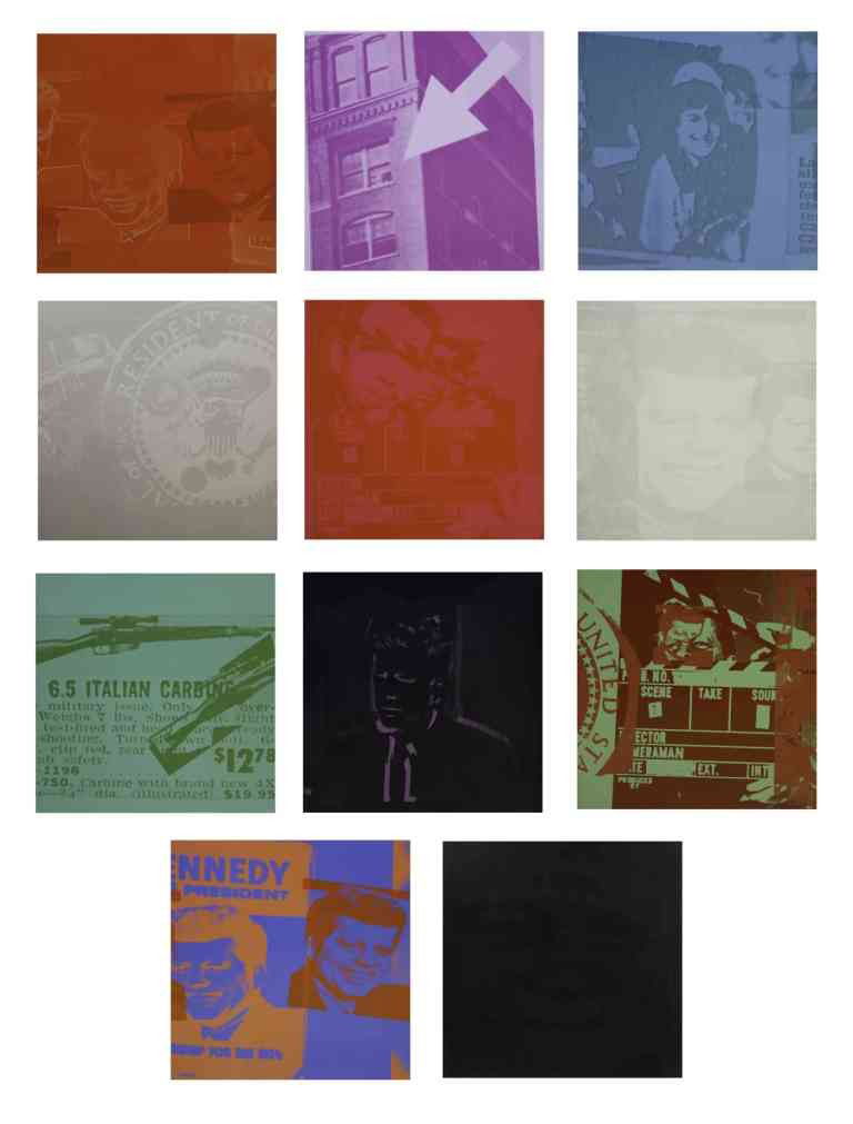 Andy Warhol, (American, 1928-1987), Flash - Novem: Andy Warhol (American, 1928-1987) Flash - November 22, 1963 (portfolio of 11), 1968 color screenprints edition 114/200, each signed Andy Warhol (verso) 21 x 21 inches. Ref: Feldman &