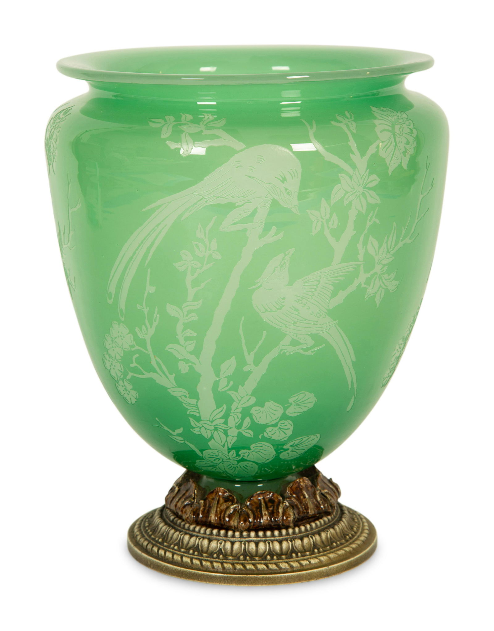 A Steuben Acid-Cut Glass Vase  (1 of 3)