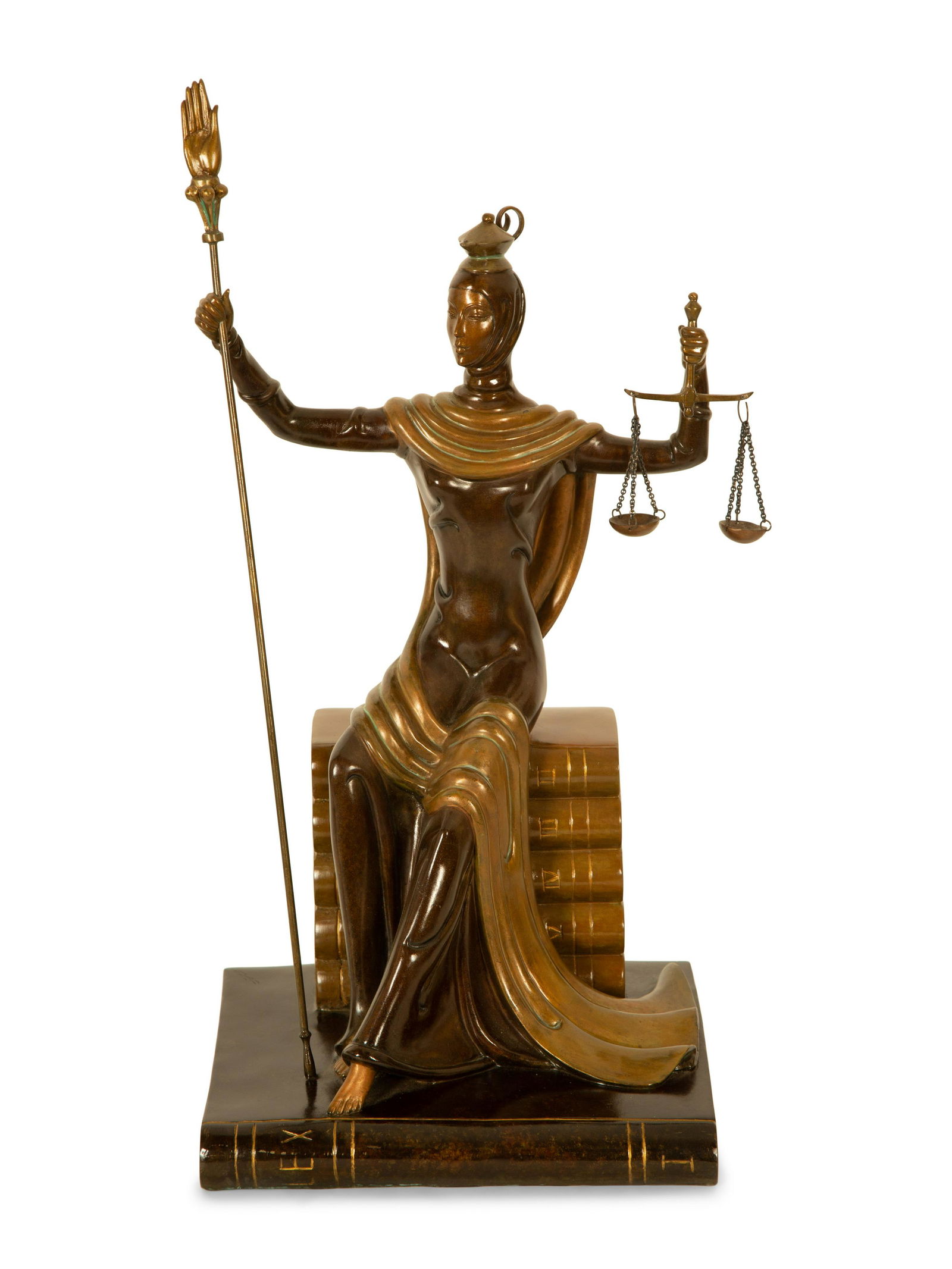 Erte (Romain De Tirtoff)  (Russian/French, 1892-1990) Justice (1 of 6)