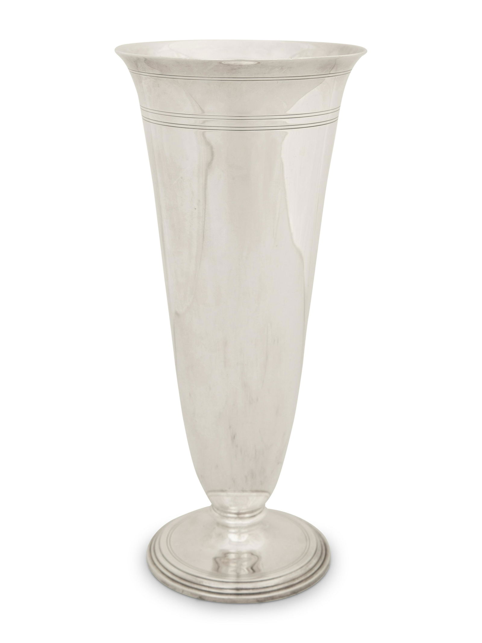 A Tiffany and Co. Silver Trumpet Vase (1 of 4)