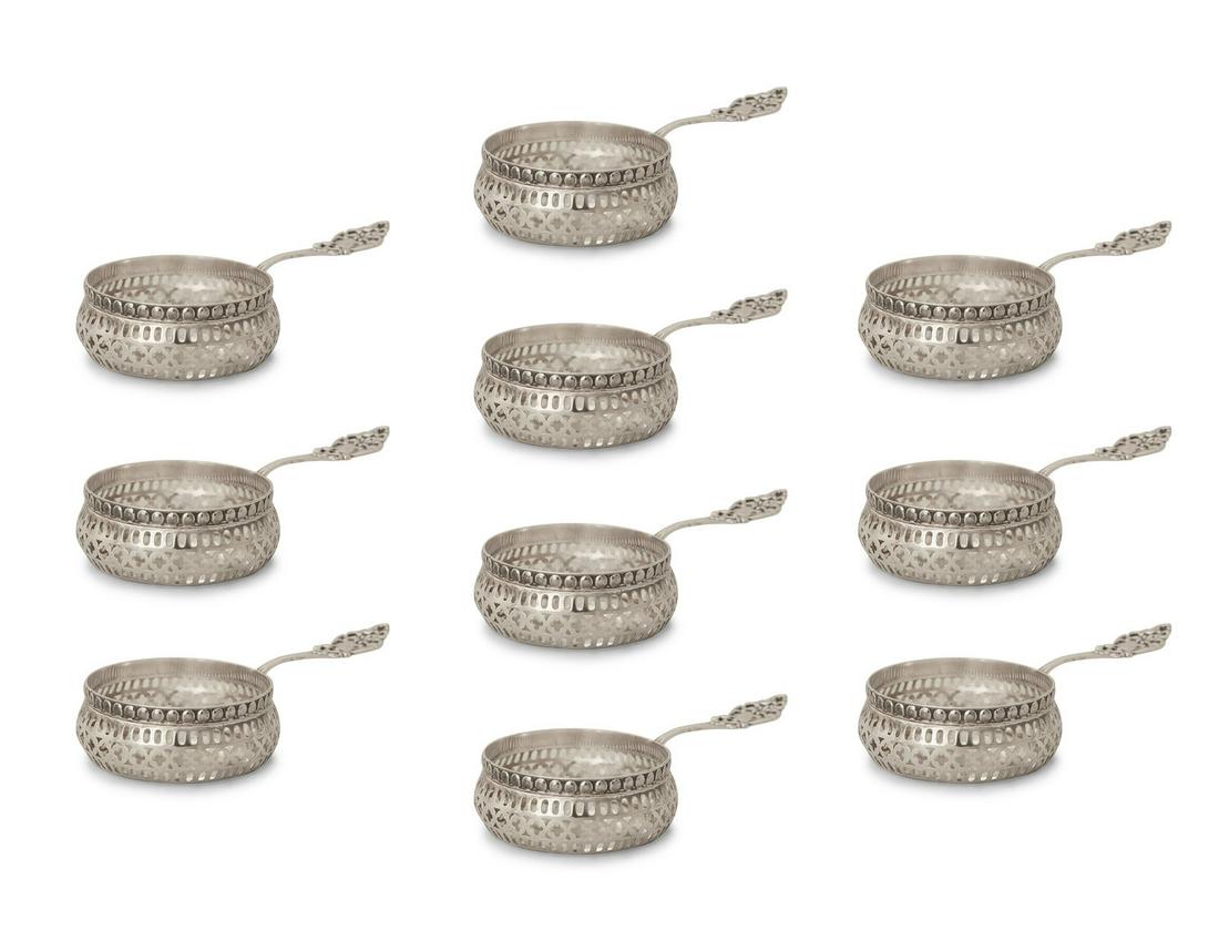 A Set of Ten American Silver Ramekin Holders  (1 of 3)