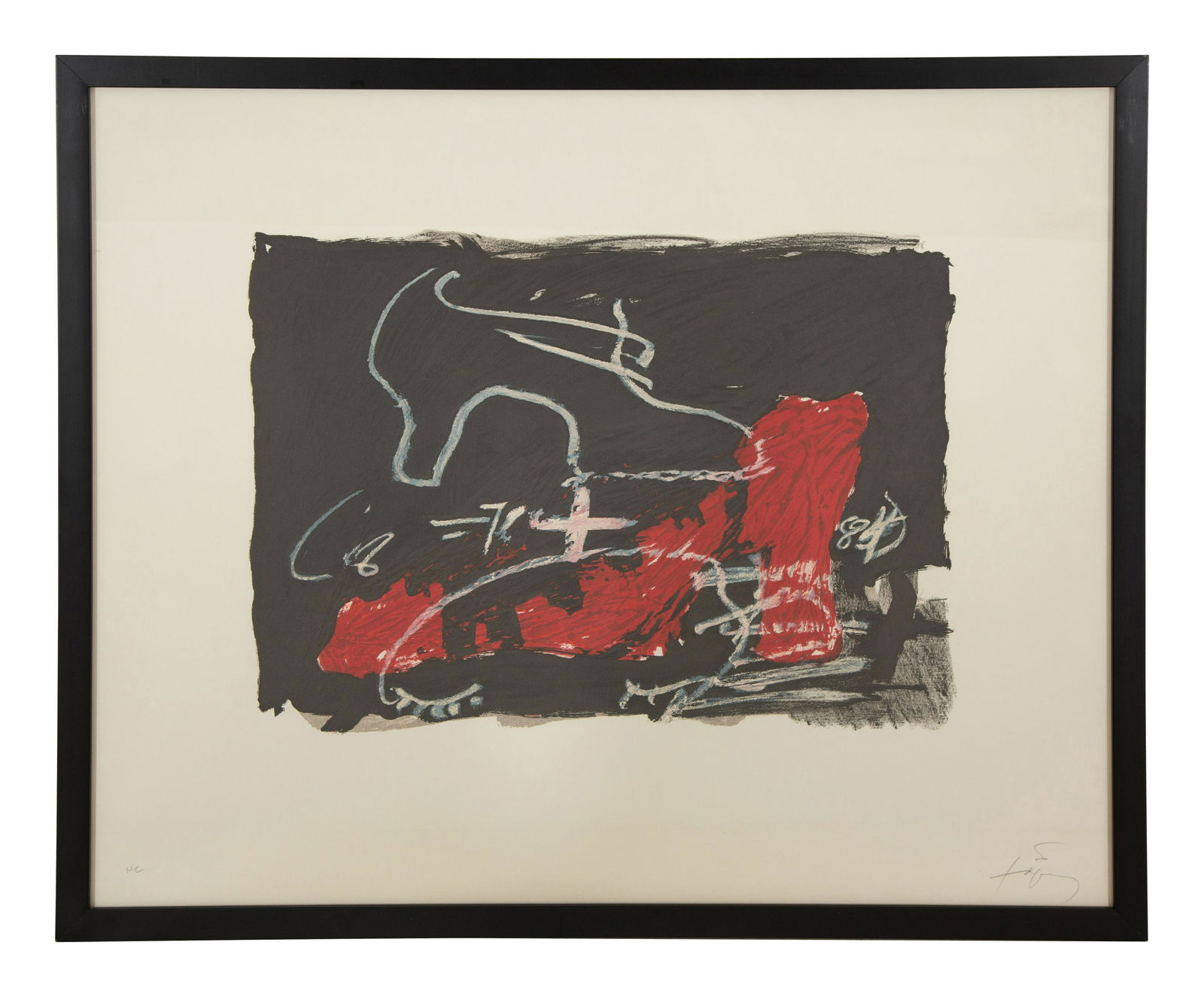 Antoni Tapies (Spanish, 1923-2012) Deux Chaussures, 1984 (1 of 5)