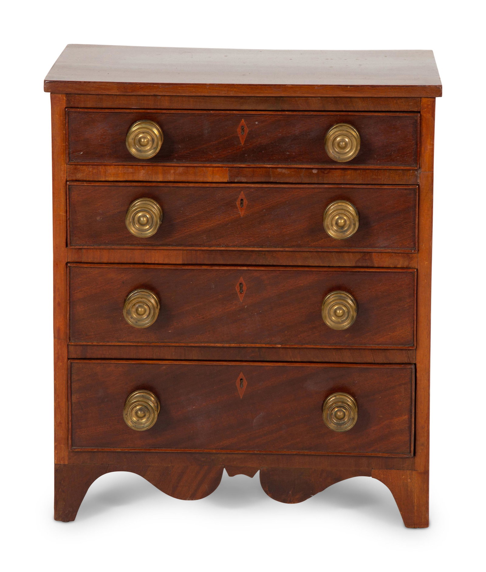 An American Mahogany Salesman's Sample Chest of Drawers (1 of 2)