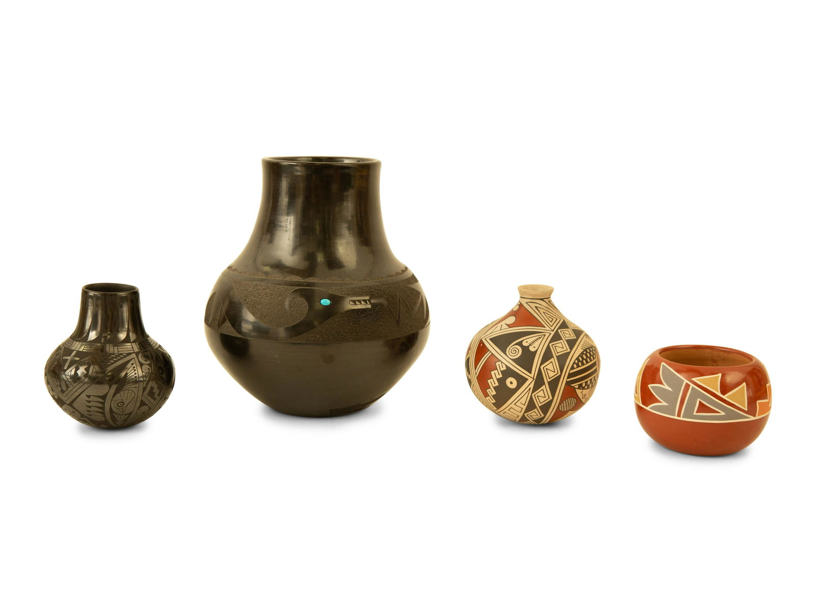 Four Southwestern Pottery Vessels (1 of 6)