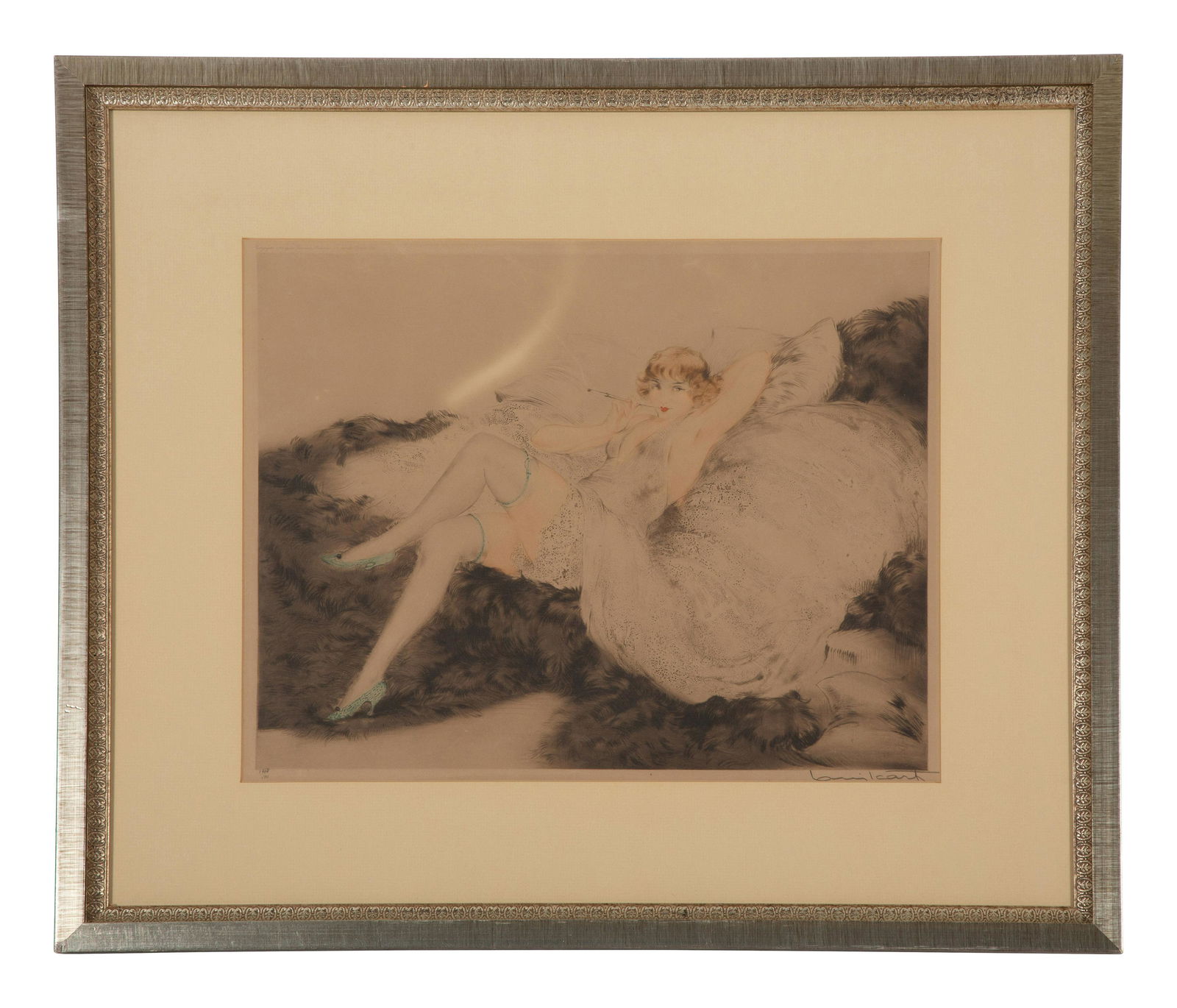 Louis Icart (French, 1888-1950) Sur Le Divan (1 of 4)