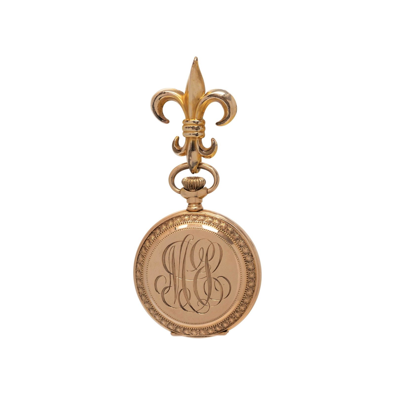 ELGIN, 14K YELLOW GOLD HUNTER CASE POCKET WATCH WITH GOLD-FILLED LAPEL BROOCH (1 of 4)