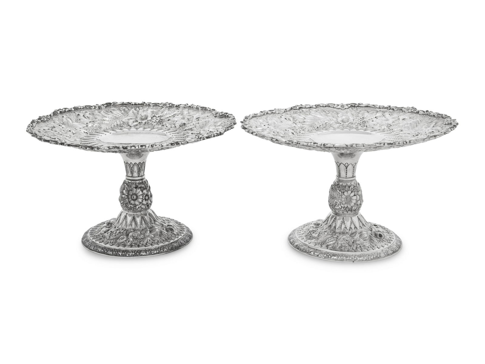 A Pair of Tiffany and Co. Silver Tazza   (1 of 4)