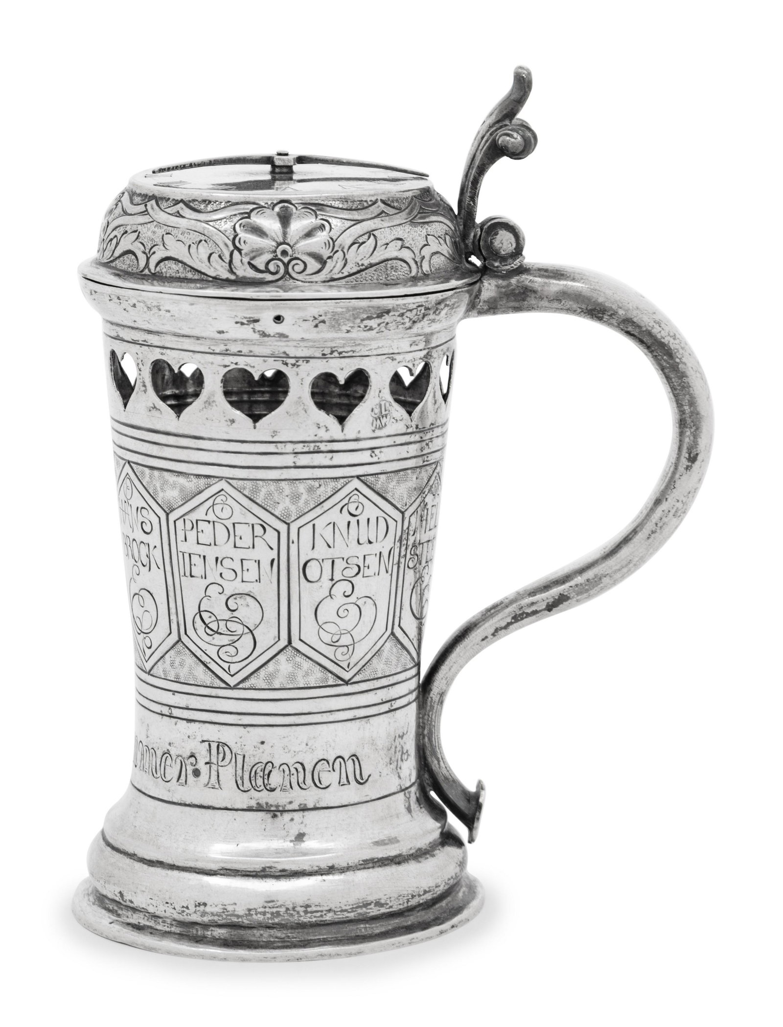 A Danish Silver Gaming Tankard (1 of 5)