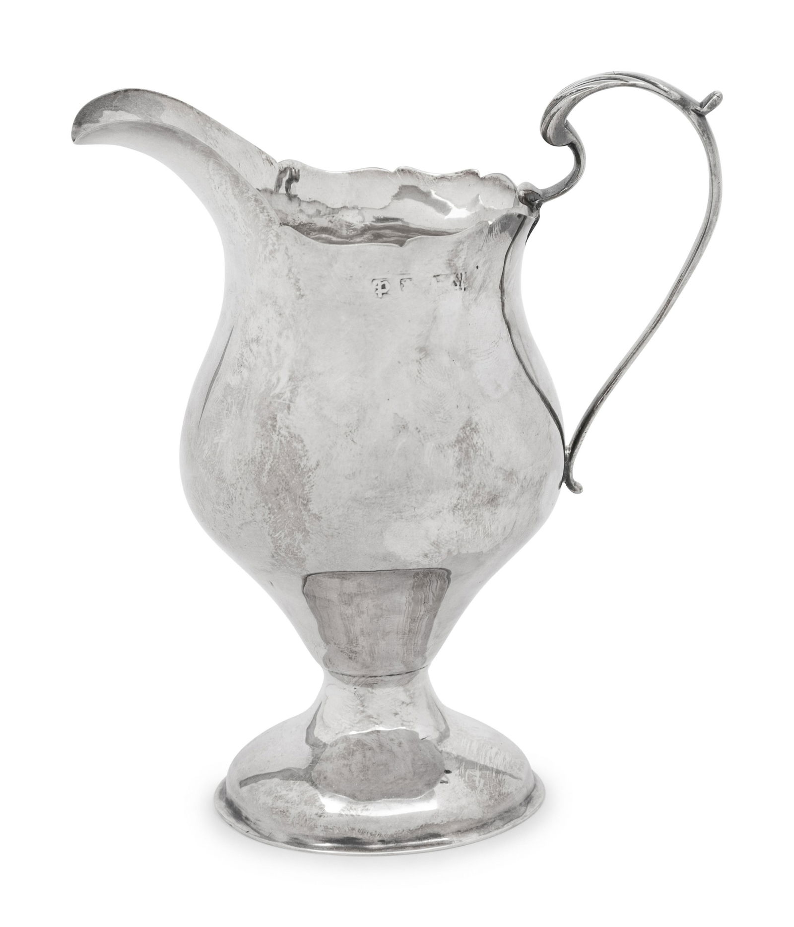 A George III Silver Helmet-Form Creamer (1 of 4)