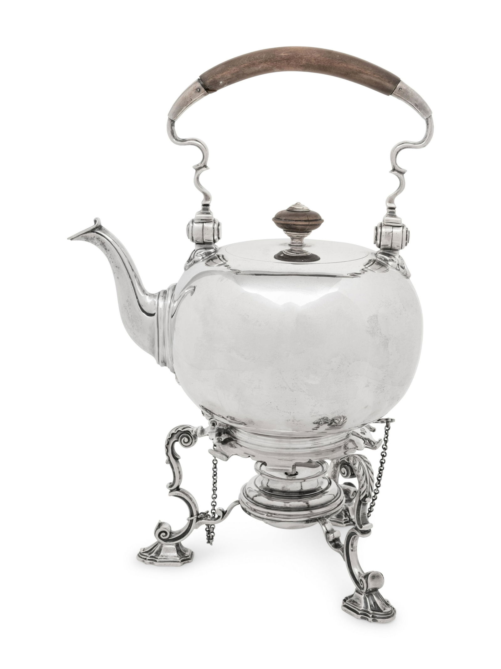 An English Silver Kettle on Lamp Stand (1 of 5)