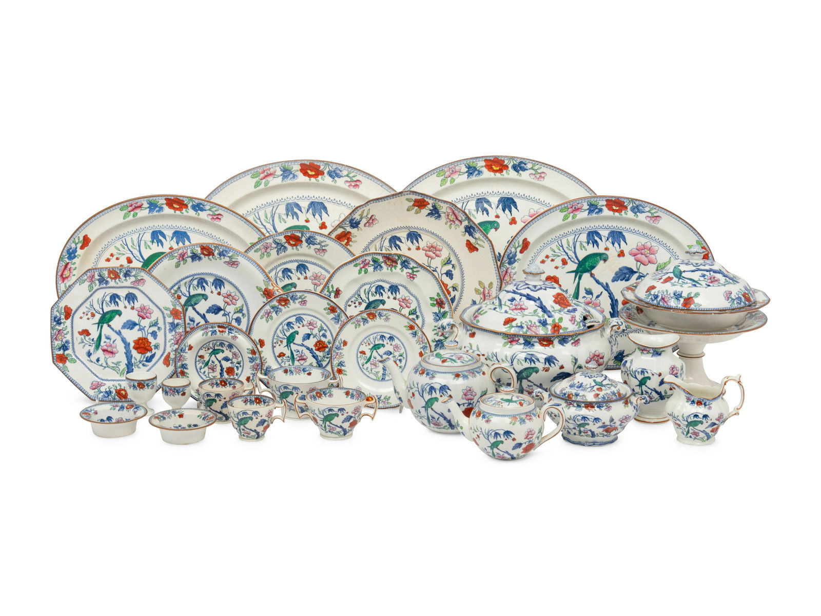A Booths Parrot Ceramic Dinner Service (1 of 5)