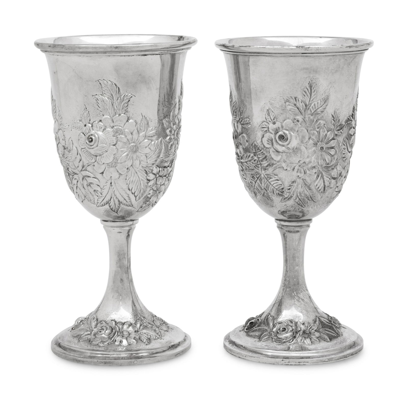 A Pair of S. Kirk and Son Silver Goblets (1 of 4)