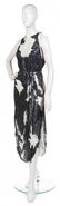 371: A Joan Vass Black and White Cellophane Dress,