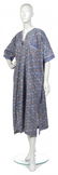 425: A Joan Vass Multicolor Cotton Ikat Kaftan.