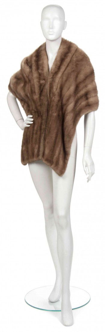 A Tan Mink Stole.: A Tan Mink Stole. Property from the Estate of Joan Vass, New York, New York