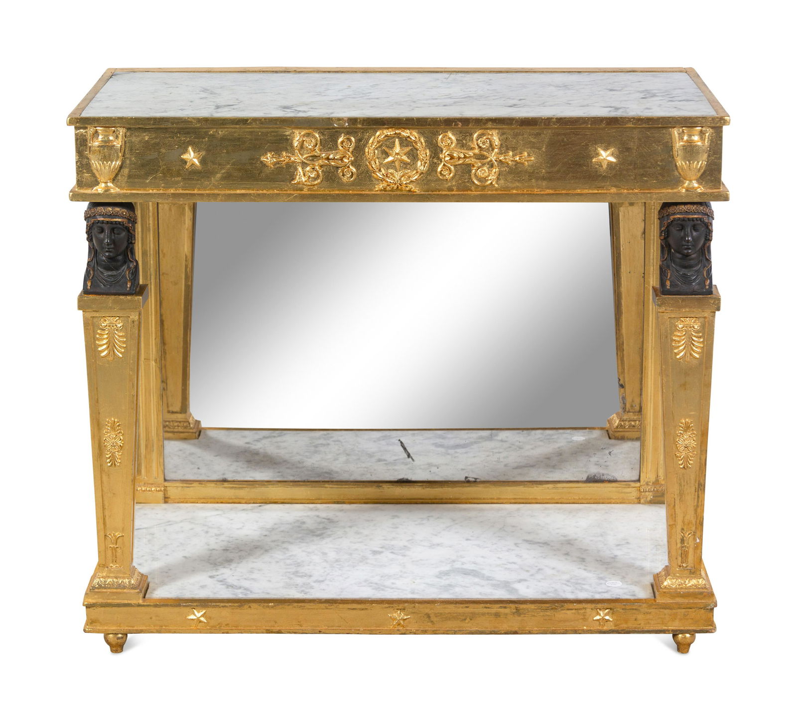 An Empire Style Giltwood Marble-Top Pier Table (1 of 10)